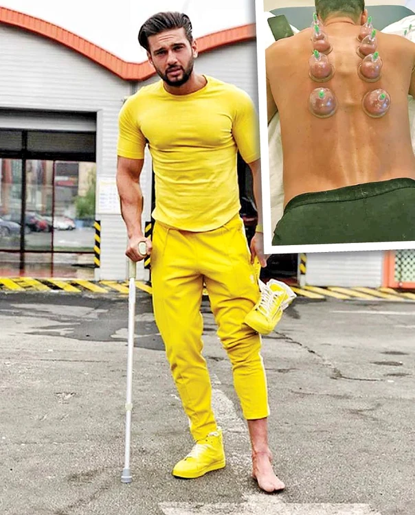 Dorian face fizioterapie, după accidentul la picior