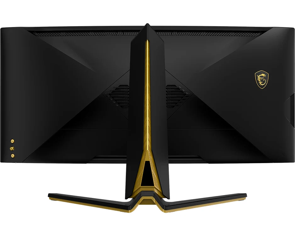 MSI MEG 342C QD-OLED de 34 de inci, din spate.