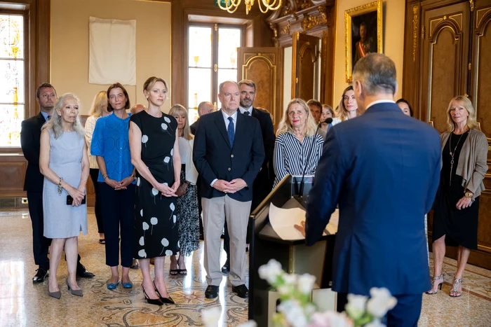 Albert și Charlene de Monaco, dezvelire de portrete, Foto Eric Mathon, Palatul Princiar 3 jpg