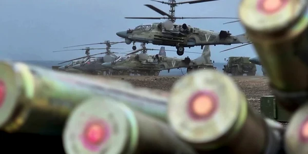  Razboi Rusia Ucraina elicopter rusesc de recunoastere şi atac Kamov Ka-52 Alligator in misiune de lupta in Ucraina 27-28 mai 2022 FOTO Profimedia / Ministerul rus al Apărării