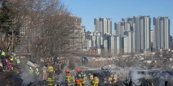 Incendiu in Seul FOTO Profimedia