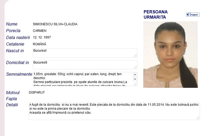 fiica lui adi minune pe siteul politiei