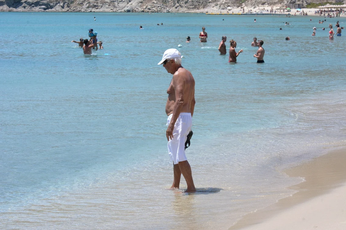 NO WEB Exclusive images: Giorgio Armani on holiday in Mykonos, Greece jpeg