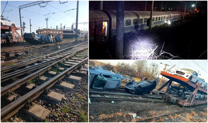 Accident feroviar in Teleorman - un tren accelerat a lovit un marfar 