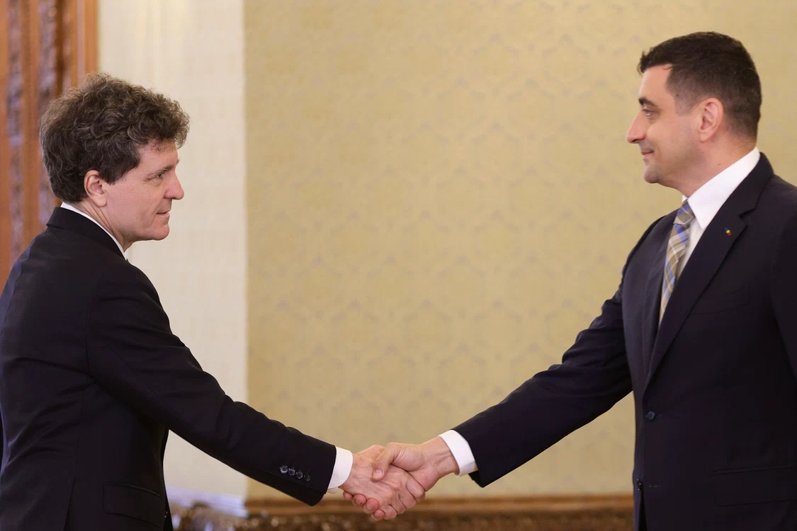 Președintele Nicușor Dan și liderul AUR George Simion