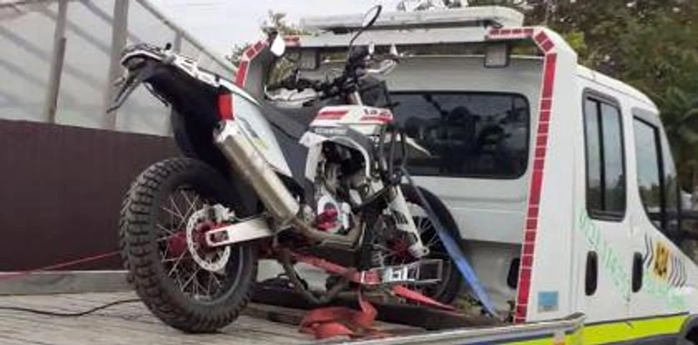 
    Motocileta a fost găsită în România Foto: observatornews.ro  