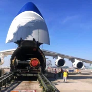O aeronavă de marfă a companiei Antonov a zburat de la Kiev la Leipzig FOTO Captură TWZ
