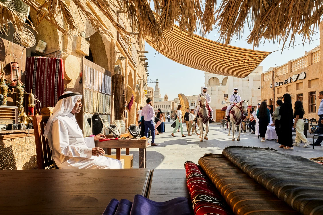 Qatar Tourism  Souq Waqif Pearl Diver (1) jpg