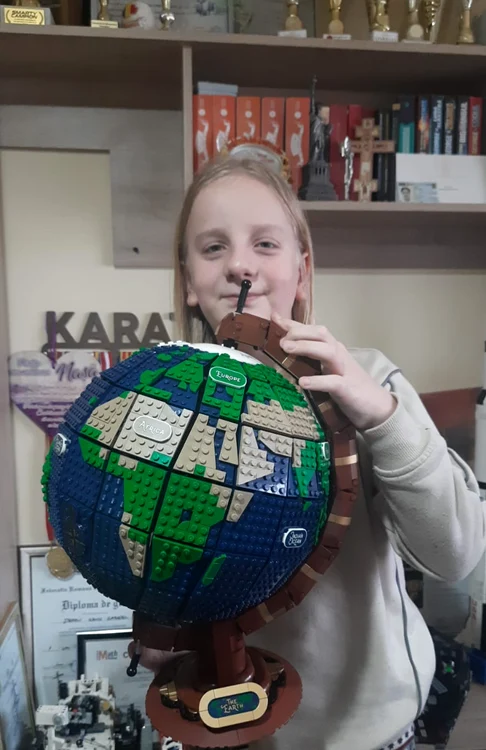 Eduard Ștefan este pasionat de Lego FOTO: arhiva personală