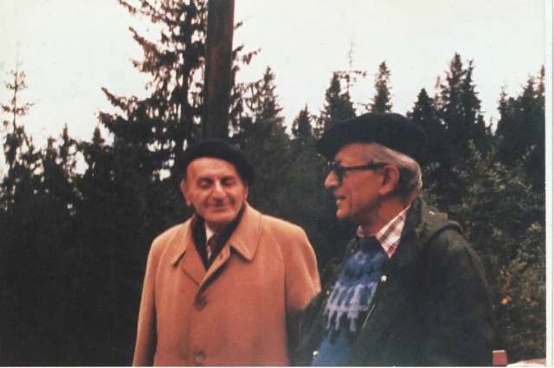 Constantin Noica si Alexandru Paleologu foto Casa Paleologu