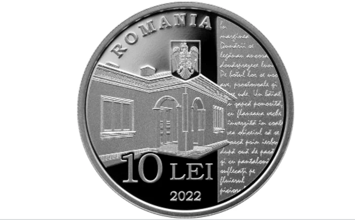 Aversul monedei.