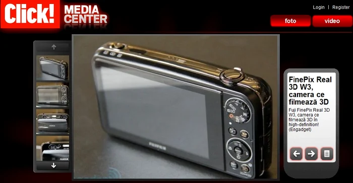 Fuji FinePix Real 3D W3, camera ce filmează tridimensional în high-definition!