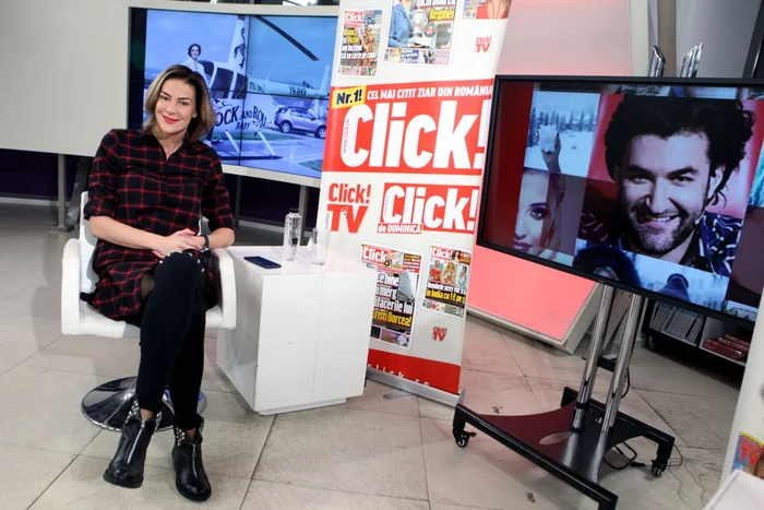 Roxana Ciuhulescu a fost invitată recent la Click! TVFoto: Florin Șuler