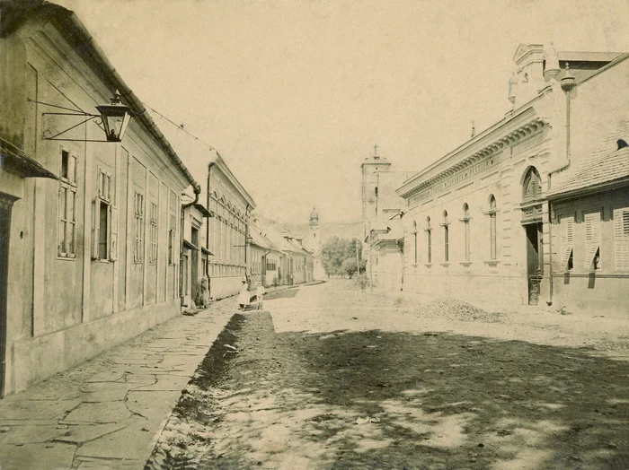 Strada Crișan, 1880. FOTO Colecția Muzeului Județean de Istorie și Arheologie Maramureș