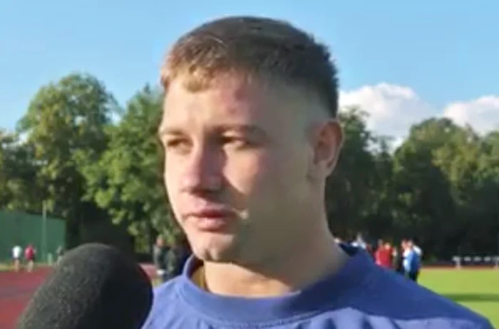 Florin Azoiței. FOTO Captură video Rugby U Cluj