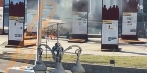 resturi de drona   piata independentei Kiev FOTO Captură telegram jpg