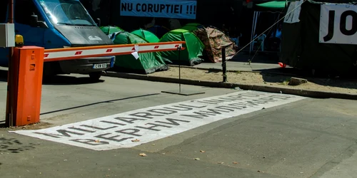 Protest strada Bulgara chisinau corturi