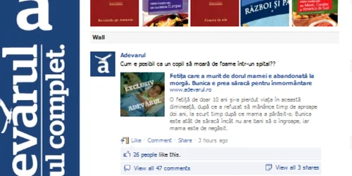 Pe pagina noastră de Facebook, dar și pe adevarul.ro am primit zeci de comentarii