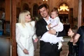 Elena Udrea și Adrian Alexandrov la botezul fetiței lor, Eva Maria jpeg