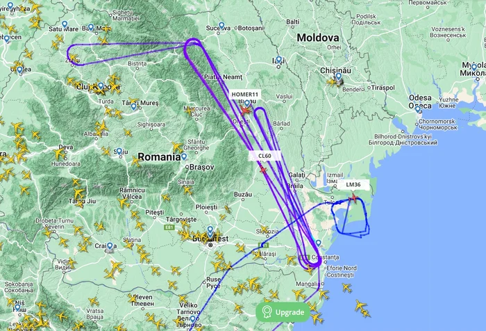 Avioanele de supraveghere au stat cu senzorii pe mișcările de trupe rusești