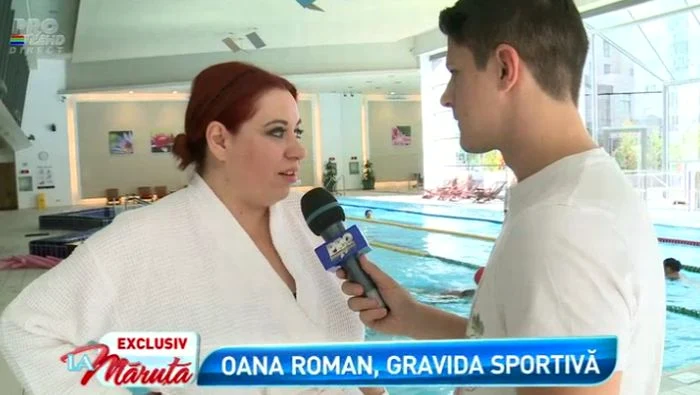 Oana Roman, gimnastică în apă