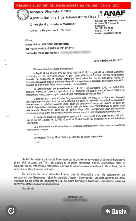 Răspunsul Direcției Generale a Vămilor FOTO FB Raed Arafat