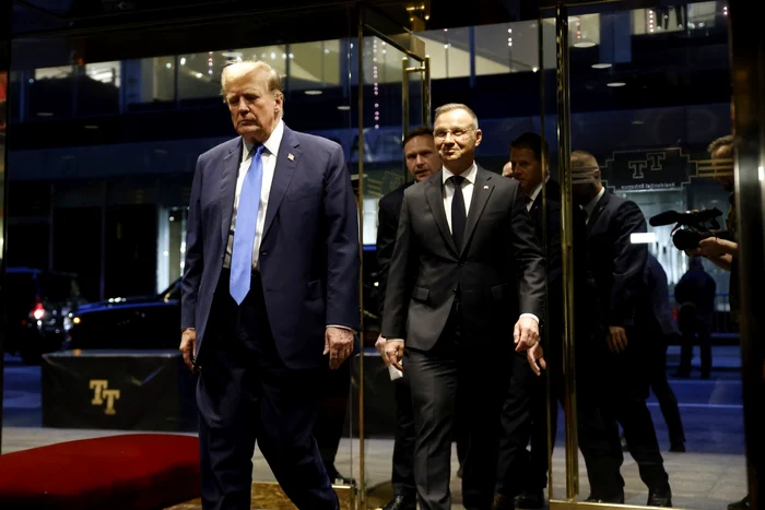 Donald Trump și Andrzej Duda la New York FOTO PROFIMEDIA