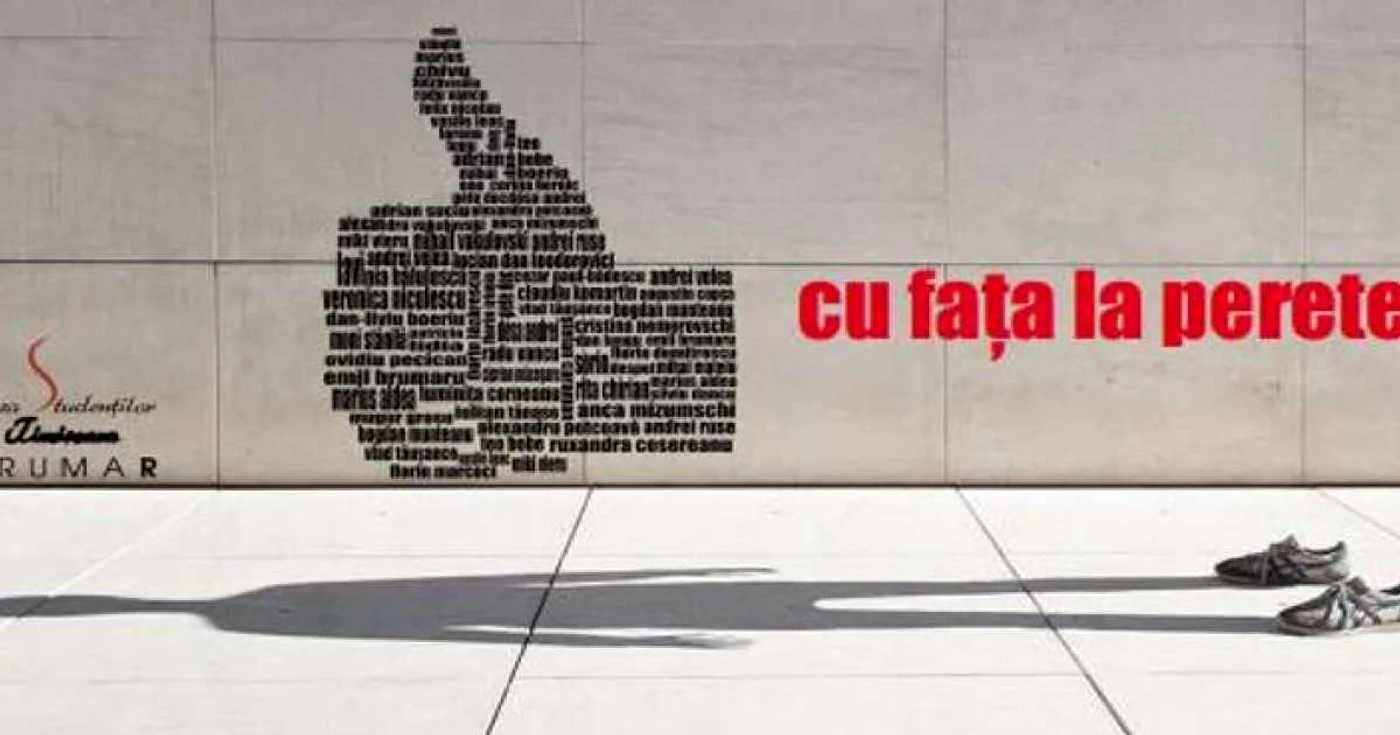 Coperta volumului "Cu faţa la perete"