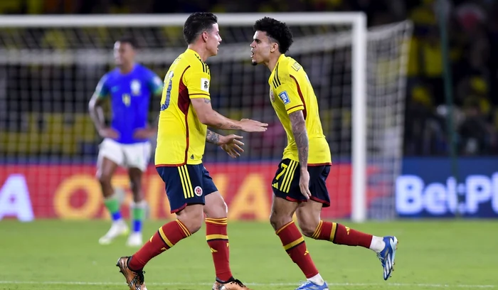 Luis Díaz (dreapta) a marcat ambele goluri ale Columbiei (FOTO: Getty Images)