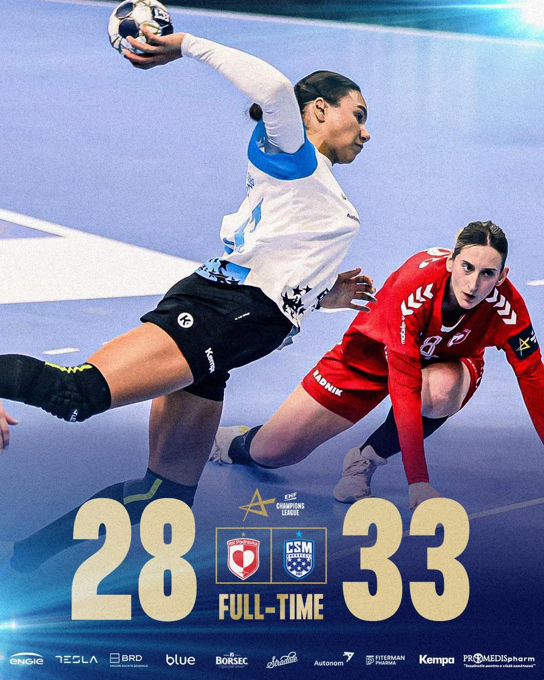 CSM București, a șaptea victorie în Liga Campionilor. Româncele au defilat în Croația