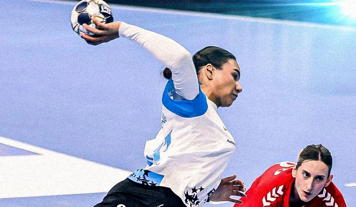 Omoregie, principala marcatoare pentru echipa noastră. Foto Facebook CSM București