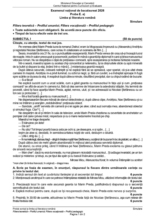 Subiecte simulare Bac Romana Uman bun 1 jpg