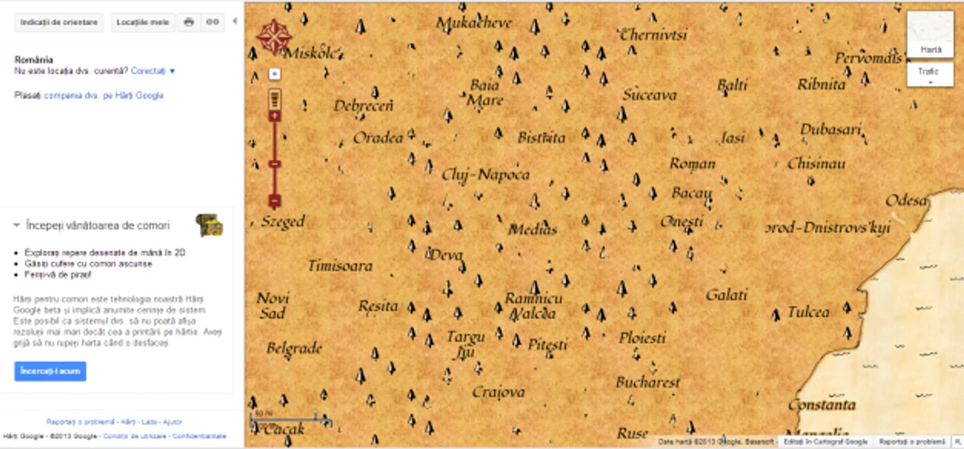 google maps comoara