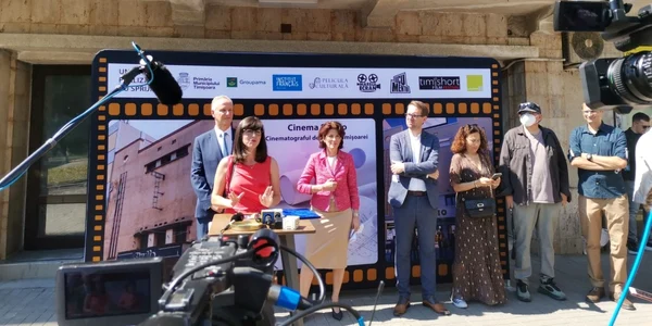 S-a marcat începerea lurărilor de renovare a vechiului cinematograf Studio din Timişoara FOTO Ş.Both