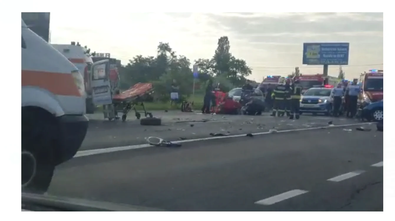 Accident mortal petrecut pe DN1, în dreptul oraşului Băicoi FOTO captură video