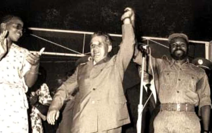 Pavel Mocanu, în 1979, la întâlnirea dintre Nicolae Ceauşescu şi preşedintele Mozambicului, Samora Machel