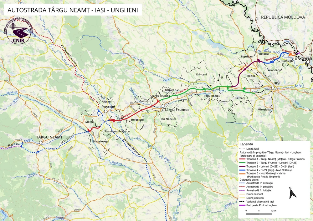 Undă verde pentru cel mai dificil lot al Autostrăzii A8. Ciprian Șerban: „Un proiect de o complexitate tehnică ridicată”