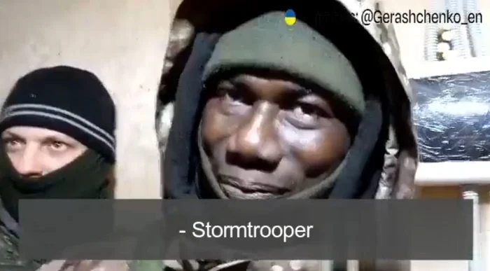 Ivorianul din armata de mercenari Wagner FOTO Captură video