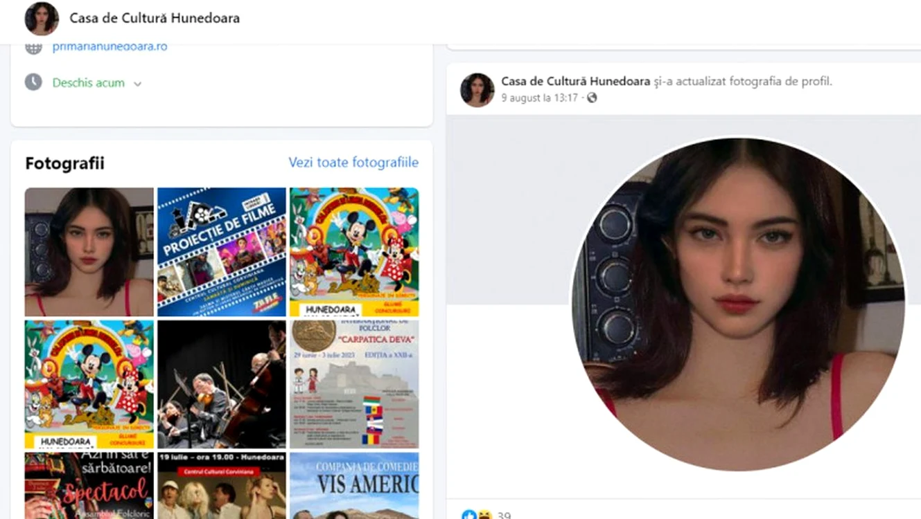 Casa de Cultură a rămas fără pagina de Facebook / foto: Facebook