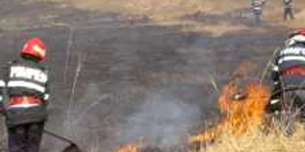 Pompierii militari au intervenit pentru stingerea incendiului (arhivă)
