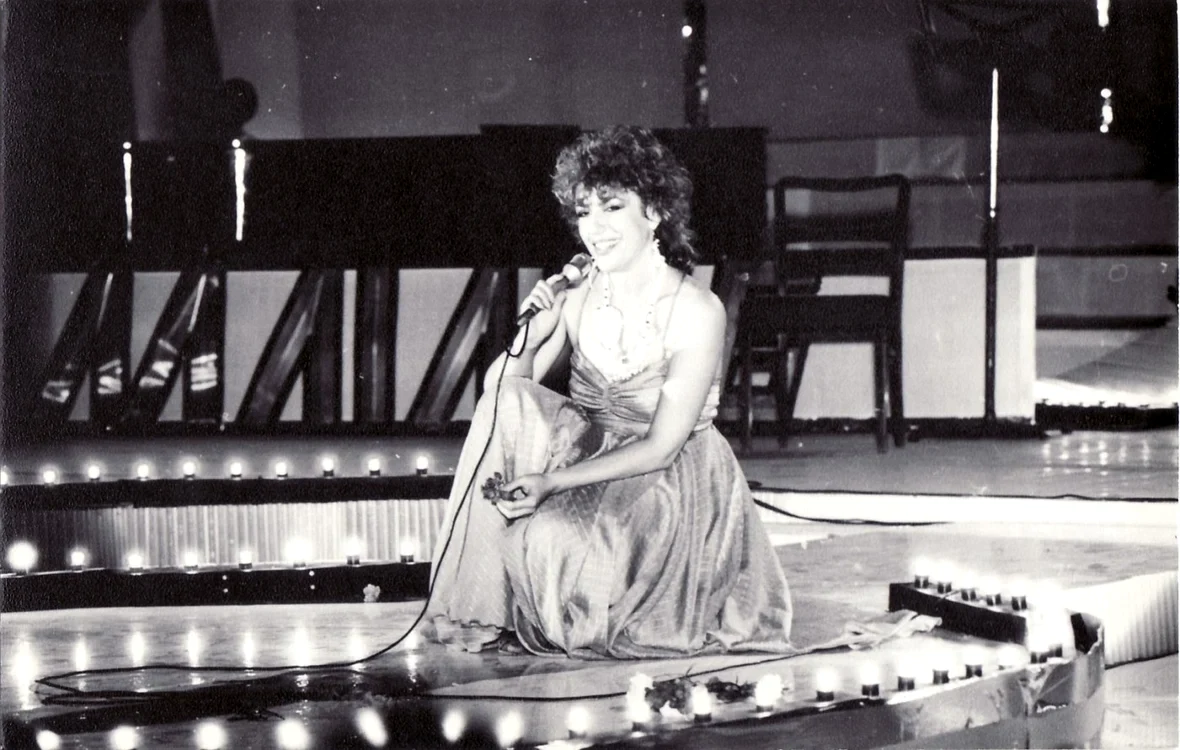 Corina Chiriac la ediţia din 1986 a Festivalului de la Mamaia Colecție personală