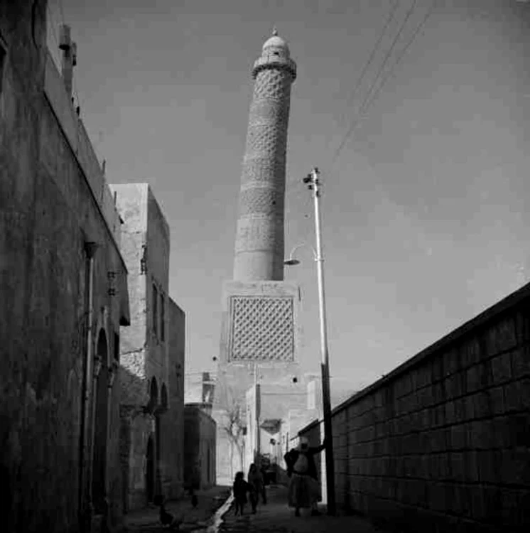 Moscheea Jami Kibura din Mosul, februarie 1963. Foto: Getty