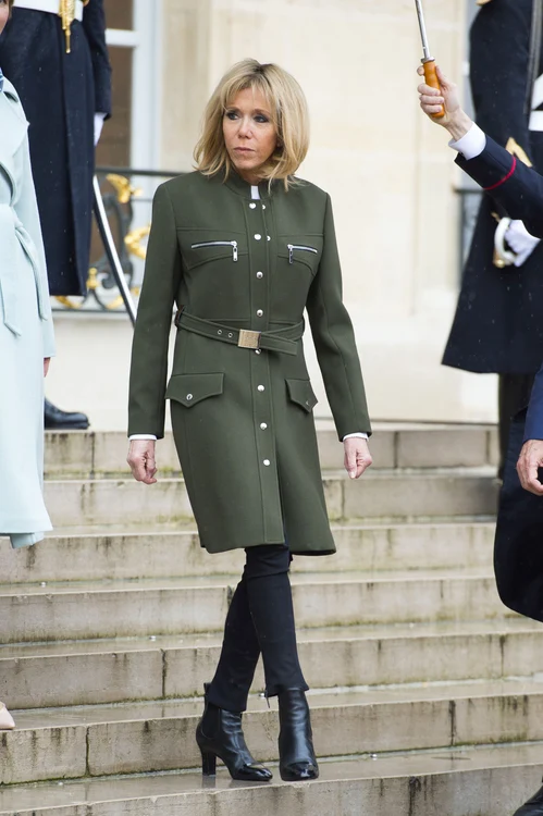 Brigitte Macron at Elysee Palace with Baltic Leaders   Paris jpeg