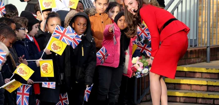 Ducesa de Cambridge, la Şcoala Primară Mitchell Brook în Londra FOTO Guliver/GettyImages/Chris Jackson