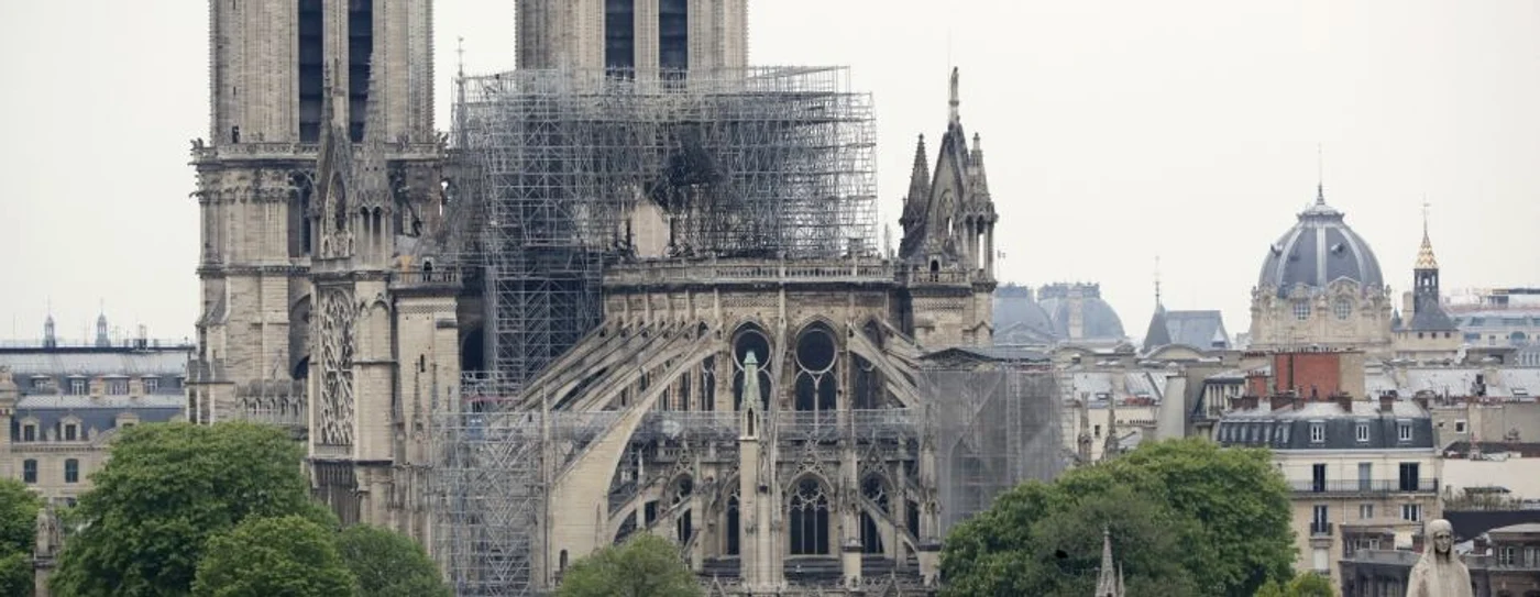 Catedrala Notre Dame după incendiu FOTO EPA - EFE
