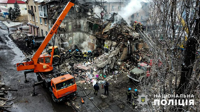 Atac cu rachetă asupra orașului Novogrodivka din Donețk pe 30 noiembrie FOTO EPA-EFE