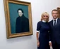 Emmanuel Macron and his wife Brigitte Macron visit the "Picasso Bleu et rose Paris jpeg