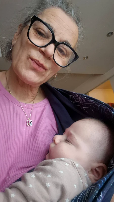 Actrița Maia Morgenstern și nepotul ei / Foto: Facebook