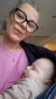 Actrița Maia Morgenstern și nepotul ei / Foto: Facebook