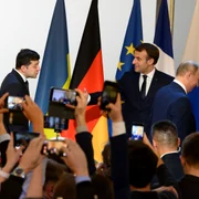 Zelenski, Putin, Macron, Merkel format Normandia 2029 Profimedia jpg